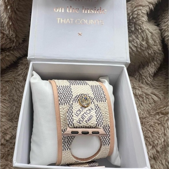 Authentic Louis Vuitton up-cycled Apple Watch Band - Picture 2 of 6